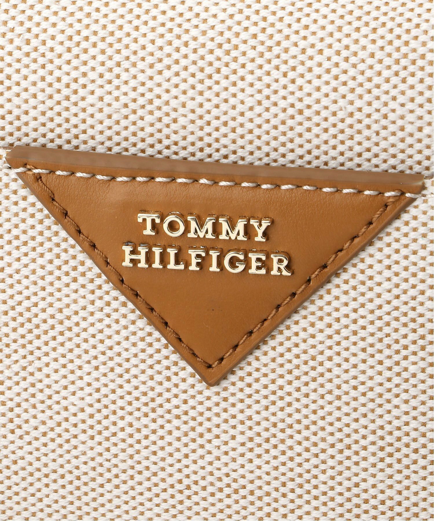 TOMMY HILFIGER(トミーヒルフィガー) ロゴレザーキャンバスクロスボディバッグ